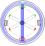 Magnetischer Fluss durch Schrittmotor